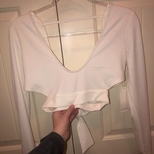 Tobi Tied Back Crop Top